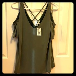 Moa Moa Cold-Shoulder Tunic Blouse